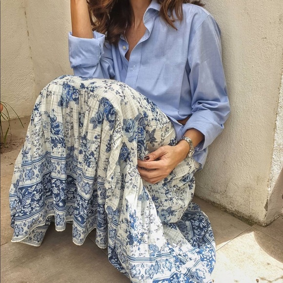 Zara floral print skirt bloggers favorite - Picture 12 of 16